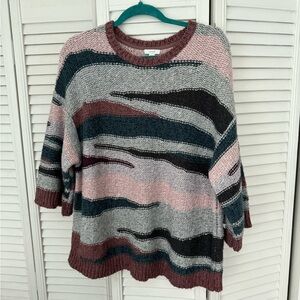 J. Jill Multicolor Striped Sweater